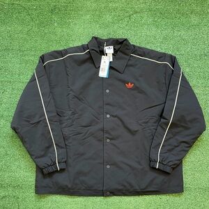 Adidas Originals Coach Jacket Basketball Black Ivory KA5462 Size XL NWT